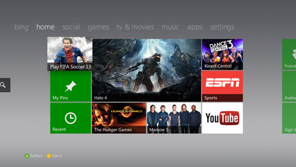 Vanaf vandaag krijgt het Xbox 360 dashboard een update