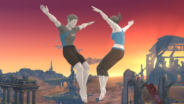 Nieuw Super Smash Bros.-screenshot toont de mannelijke Wii Fit-trainer