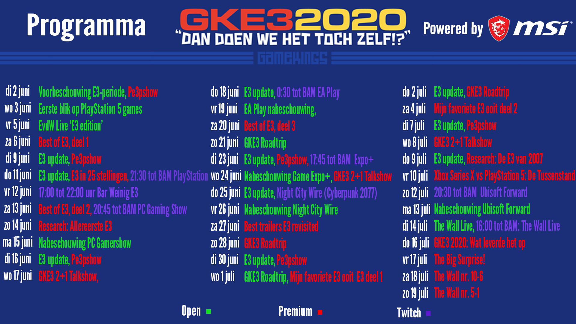 GKE3 Programma 